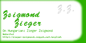 zsigmond zieger business card